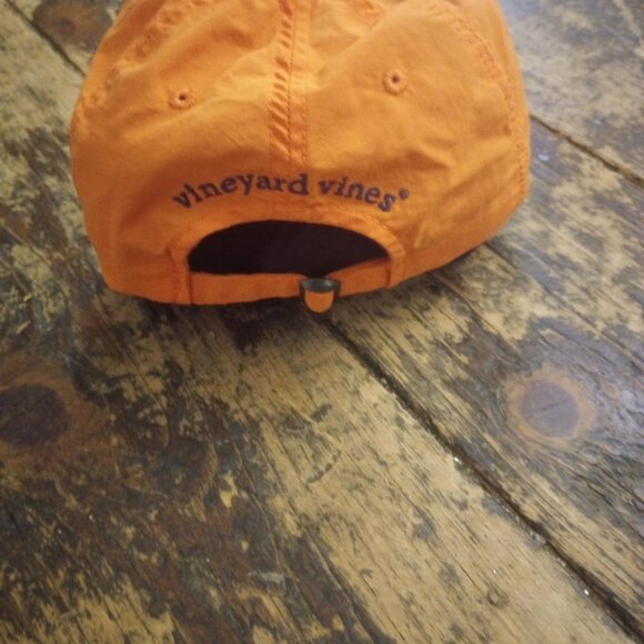 Vineyard Vines Orange Nylon Hat – Adjustable - Picture 3 of 4